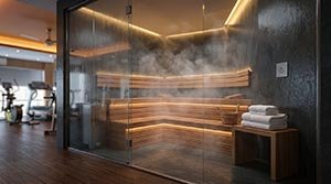 Complimentary Steam Bath